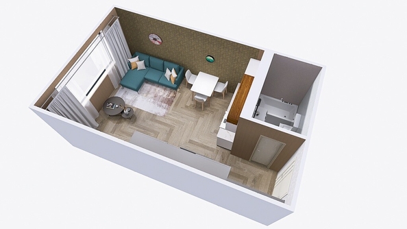 
  Продается студия, 21.86 м², ЖК Юго-Западный, дом 17
. Фото 7.
