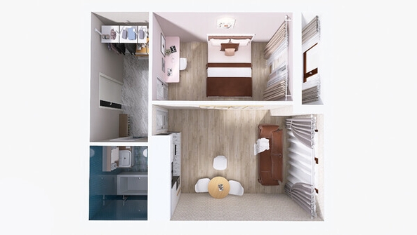 
  Продается 1-комн. квартира, 37.31 м², ЖК Юго-Западный, дом 17
. Фото 7.