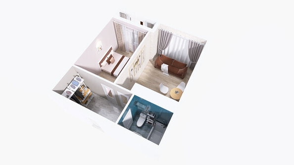 
  Продается 1-комн. квартира, 37.31 м², ЖК Юго-Западный, дом 17
. Фото 12.