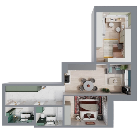 
  Продается 3-комн. квартира, 68.1 м², ЖК Стрижи Сити, блок-секции 8,9
. Фото 1.