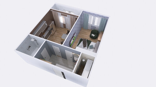 
  Продается 1-комн. квартира, 41.44 м², ЖК Юго-Западный, дом 17
. Фото 22.