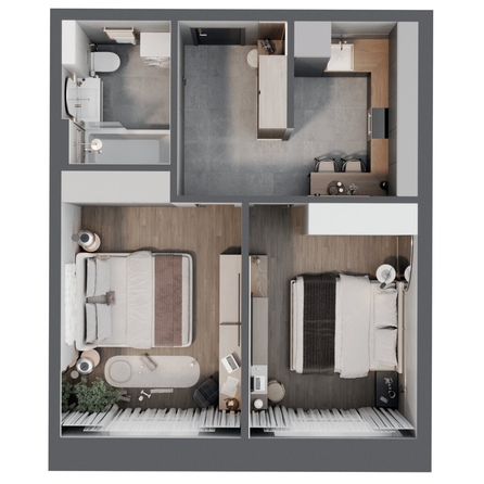 
  Продается 2-комн. квартира, 42.2 м², ЖК Квартал Стрижи, 3 очередь, дом 2
. Фото 1.