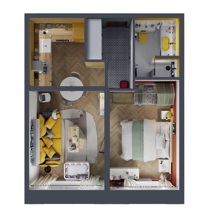 
  Продается 2-комн. квартира, 43.5 м², ЖК Квартал Стрижи, 3 очередь, дом 2
. Фото 1.