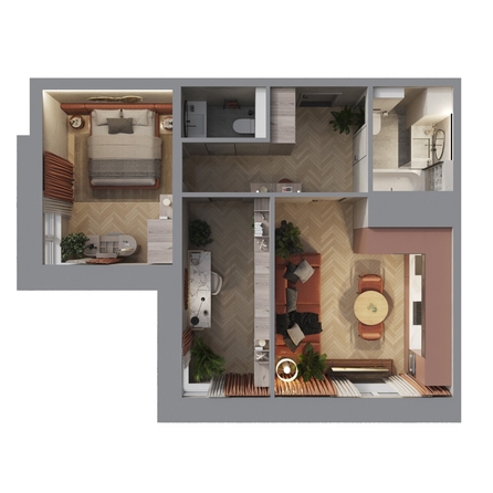 
  Продается 2-комн. квартира, 54.2 м², ЖК Квартал Стрижи, 3 очередь, дом 1
. Фото 1.