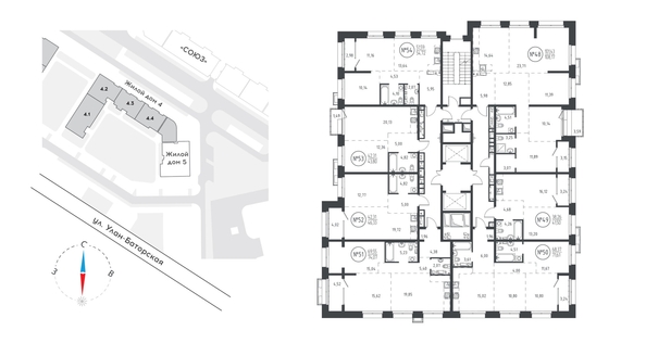 
  Продается 2-комн. квартира, 53.93 м², ЖК СОЮЗ PRIORITY, дом 5
. Фото 1.