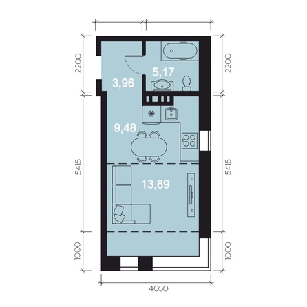 
  Продается 1-комн. квартира, 36.55 м², ЖК RIVERANG (РиверАнг)
. Фото 1.