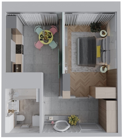 
  Продается 1-комн. квартира, 37.6 м², ЖК Квартал Стрижи, 3 очередь, дом 1
. Фото 1.