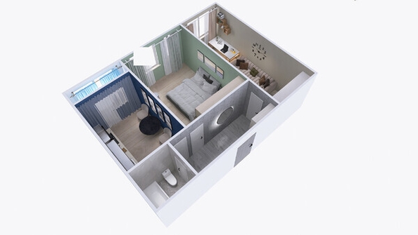 
  Продается 2-комн. квартира, 57.84 м², ЖК Юго-Западный, дом 17
. Фото 3.