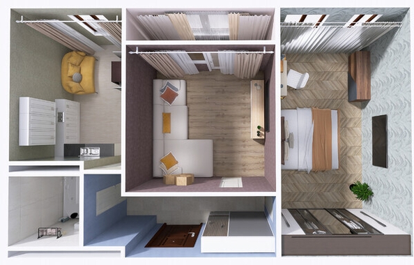 
  Продается 2-комн. квартира, 60.56 м², ЖК Юго-Западный, дом 17
. Фото 11.