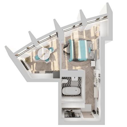 
  Продается 1-комн. квартира, 30.92 м², ЖК Звезды, дом 3
. Фото 2.