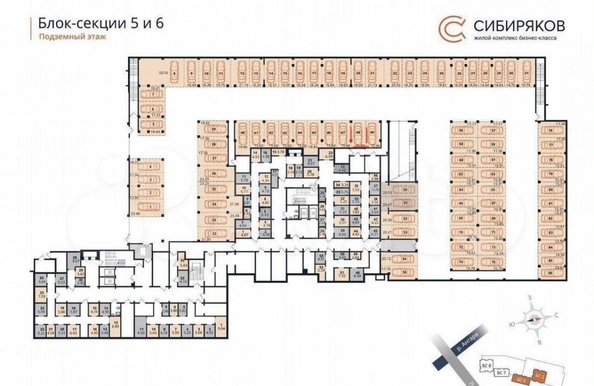 
  Продается парковка, 15.83 м², ЖК Сибиряков, блок-секция 4
. Фото 2.