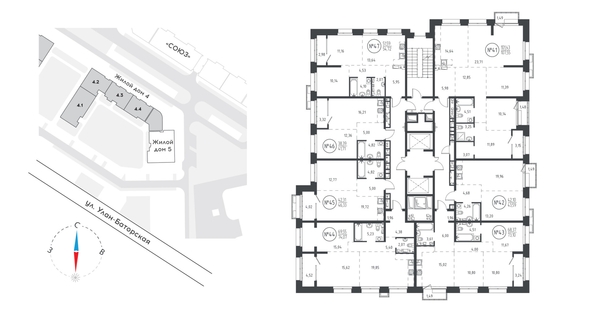
  Продается 2-комн. квартира, 53.93 м², ЖК СОЮЗ PRIORITY, дом 5
. Фото 1.