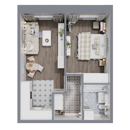 
  Продается 2-комн. квартира, 45.3 м², ЖК Квартал Стрижи, 3 очередь, дом 1
. Фото 1.