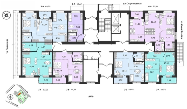 
  Продается 3-комн. квартира, 63.83 м², ЖК Источник, дом 1
. Фото 11.