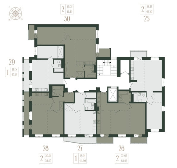 
  Продается 2-комн. квартира, 65.62 м², ЖК Новые кварталы, дом 1
. Фото 1.