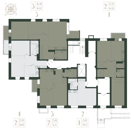 
  Продается 3-комн. квартира, 76.67 м², ЖК Новые кварталы, дом 2
. Фото 1.