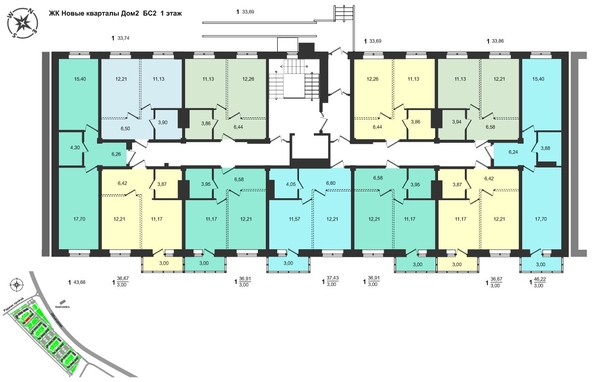 
  Продается 1-комн. квартира, 33.69 м², ЖК Новые кварталы, дом 2
. Фото 1.