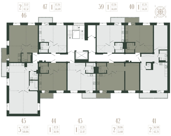 
  Продается 2-комн. квартира, 67.21 м², ЖК Новые кварталы, дом 2
. Фото 2.