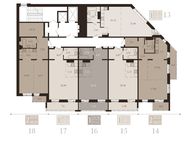 
  Продается 2-комн. квартира, 60.29 м², ЖК Суворов
. Фото 1.