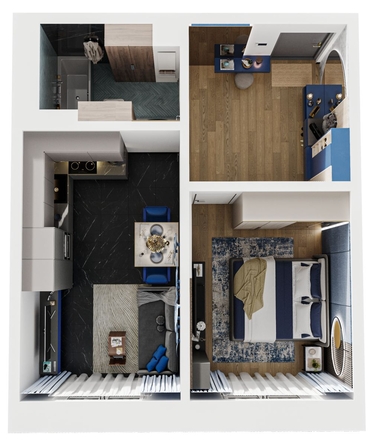 
  Продается 1-комн. квартира, 42.51 м², ЖК Стрижи Сити, блок-секции 6,7
. Фото 1.