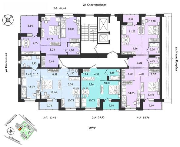 
  Продается 2-комн. квартира, 39.93 м², ЖК Источник, дом 1
. Фото 11.