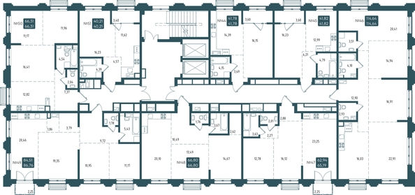 
  Продается 2-комн. квартира, 66.8 м², ЖК Бродский, 1-я очередь
. Фото 1.