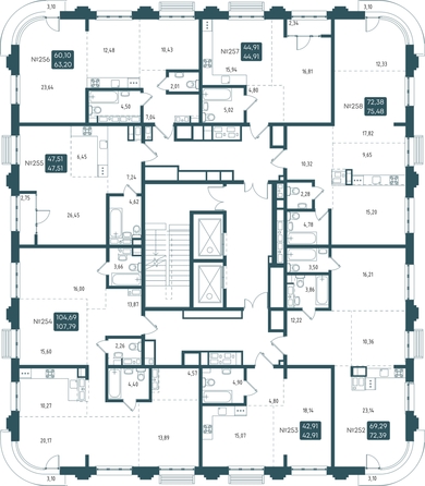 
  Продается 1-комн. квартира, 44.91 м², ЖК Бродский, 1-я очередь
. Фото 1.