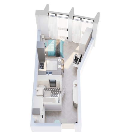 
  Продается 1-комн. квартира 26.5 м², в ЖК Звезды, дом 3. Фото 1.