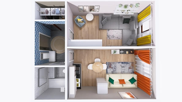 
  Продается 2-комн. квартира, 39.53 м², ЖК Юго-Западный, дом 17
. Фото 5.