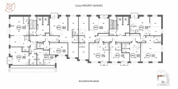 
  Продается 1-комн. квартира 41.91 м², в ЖК СОЮЗ ПРИОРИТИ МАХ, д. 4. Фото 2.