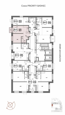 
  Продается 1-комн. квартира 38.33 м², в ЖК СОЮЗ ПРИОРИТИ МАХ, д. 4. Фото 2.