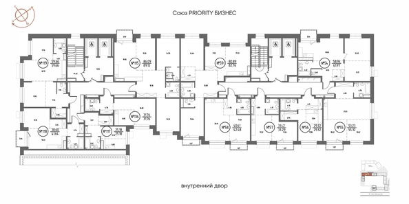 
  Продается 3-комн. квартира 89.13 м², в ЖК СОЮЗ ПРИОРИТИ МАХ, д. 4. Фото 2.