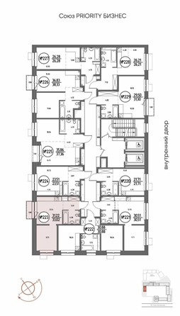 
  Продается 1-комн. квартира 33.02 м², в ЖК СОЮЗ ПРИОРИТИ МАХ, д. 4. Фото 4.