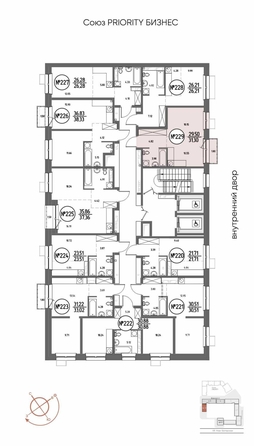 
  Продается 1-комн. квартира 31.3 м², в ЖК СОЮЗ ПРИОРИТИ МАХ, д. 4. Фото 3.
