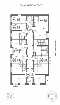 
  Продается студия 23.28 м², в ЖК СОЮЗ ПРИОРИТИ МАХ, д. 4. Фото 3.