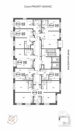 
  Продается студия 21.48 м², в ЖК СОЮЗ ПРИОРИТИ МАХ, д. 4. Фото 3.