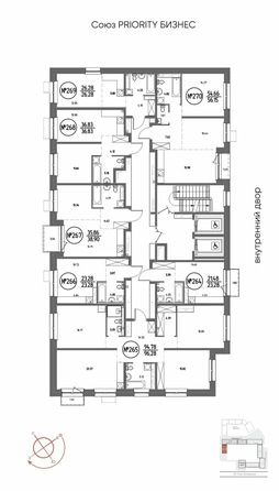 
  Продается 3-комн. квартира 96.28 м², в ЖК СОЮЗ ПРИОРИТИ МАХ, д. 4. Фото 3.