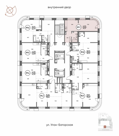 
  Продается 1-комн. квартира, 45.11 м², ЖК СОЮЗ ПРИОРИТИ МАХ, д. 3
. Фото 3.