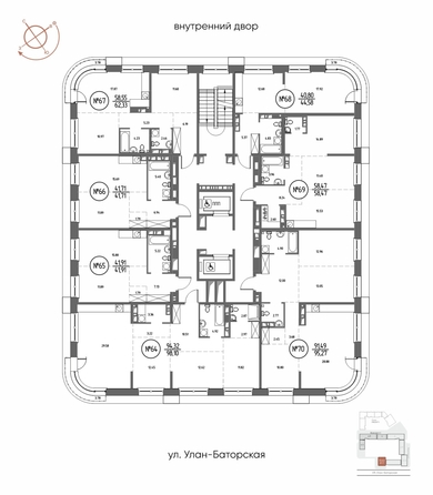 
  Продается 2-комн. квартира 58.47 м², в ЖК СОЮЗ ПРИОРИТИ МАХ, д. 3. Фото 2.