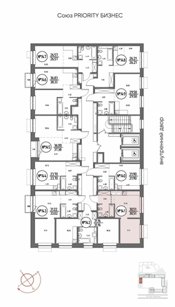 
  Продается 1-комн. квартира, 30.51 м², ЖК СОЮЗ ПРИОРИТИ МАХ, д. 4
. Фото 3.