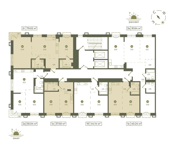 
  Продается 1-комн. квартира 44.14 м², в ЖК Верба. Фото 1.