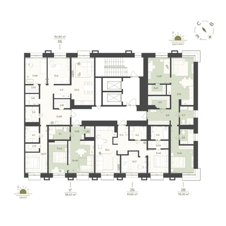 
  Продается 1-комн. квартира 38.4 м², в ЖК Верба. Фото 2.
