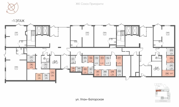 
  Продается парковка 19.22 м², в ЖК СОЮЗ ПРИОРИТИ МАХ, д. 4. Фото 2.