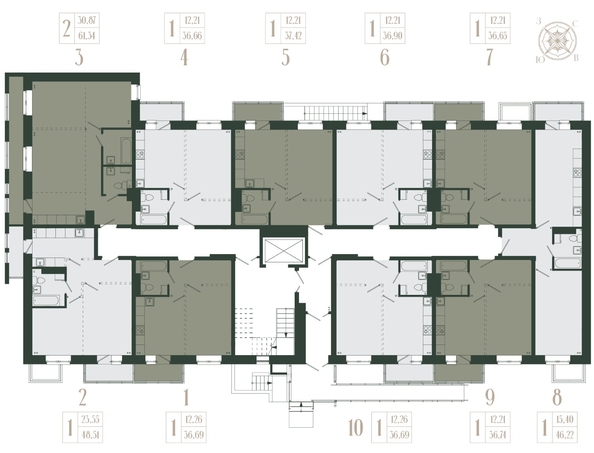 
  Продается 1-комн. квартира 46.22 м², в ЖК Новые кварталы, дом 1. Фото 1.