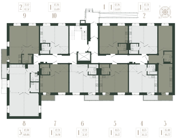 
  Продается 1-комн. квартира 36.91 м², в ЖК Новые кварталы, дом 2. Фото 3.