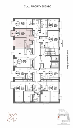 
  Продается 1-комн. квартира 38.33 м², в ЖК СОЮЗ ПРИОРИТИ МАХ, д. 4. Фото 5.