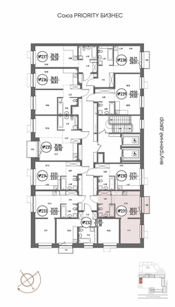 
  Продается 1-комн. квартира 32.31 м², в ЖК СОЮЗ ПРИОРИТИ МАХ, д. 4. Фото 6.