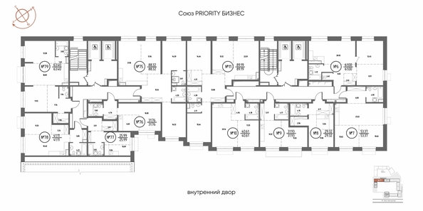 
  Продается 2-комн. квартира 61 м², в ЖК СОЮЗ ПРИОРИТИ МАХ, д. 4. Фото 1.