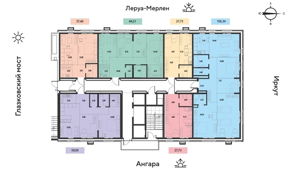 
  Продается 4-комн. квартира 105.8 м², в ЖК Затон, блок-секция 2. Фото 14.