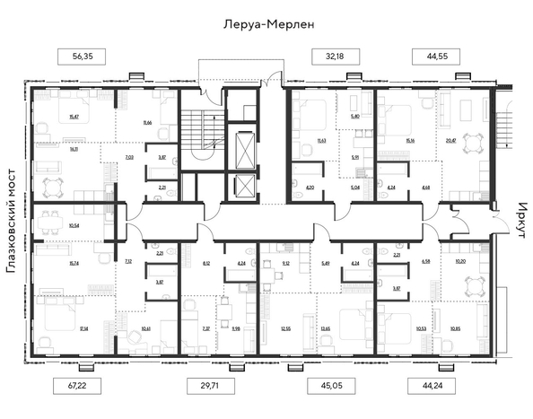 
  Продается 2-комн. квартира 45.05 м², в ЖК Затон, блок-секция 3. Фото 14.